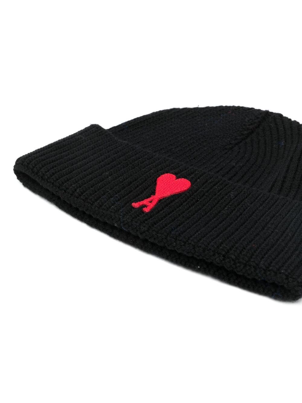 AMI Paris - Bonnet en maille - Noir - Lothaire