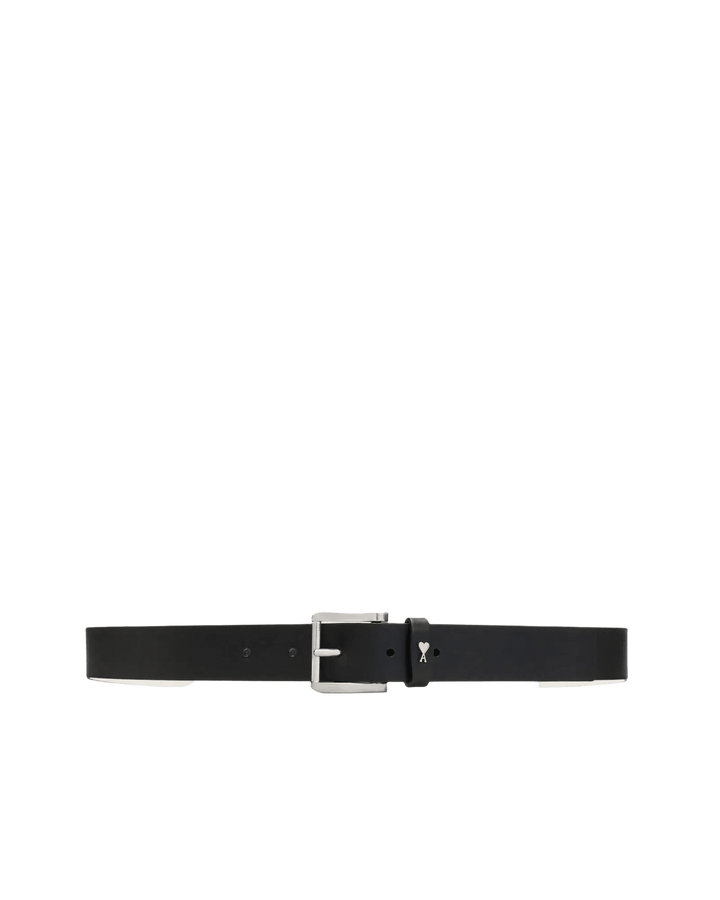 AMI PARIS - Ceinture Paris Paris en cuir Noir / Argent - Lothaire