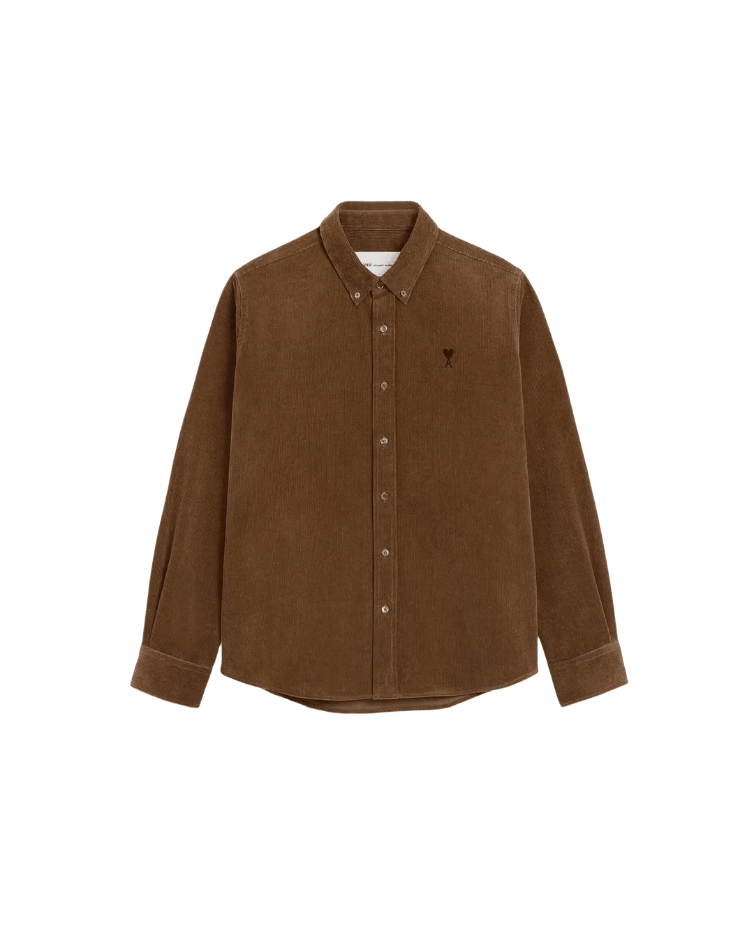 AMI PARIS - Chemise Ami de Cœur en velours Marron chocolat - Lothaire