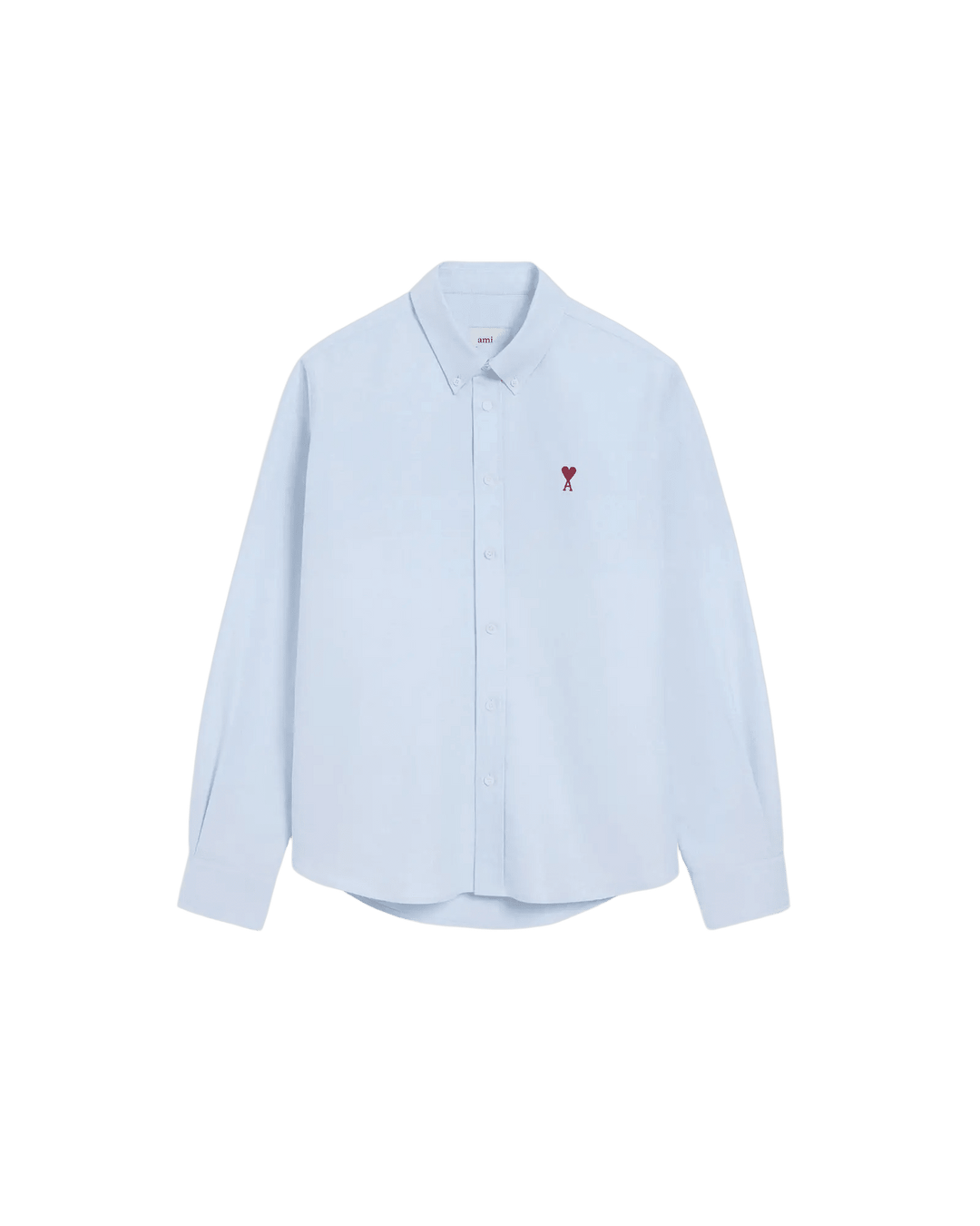 AMI PARIS - Chemise unisexe Ami de Cœur en coton Oxford Bleu ciel - Lothaire