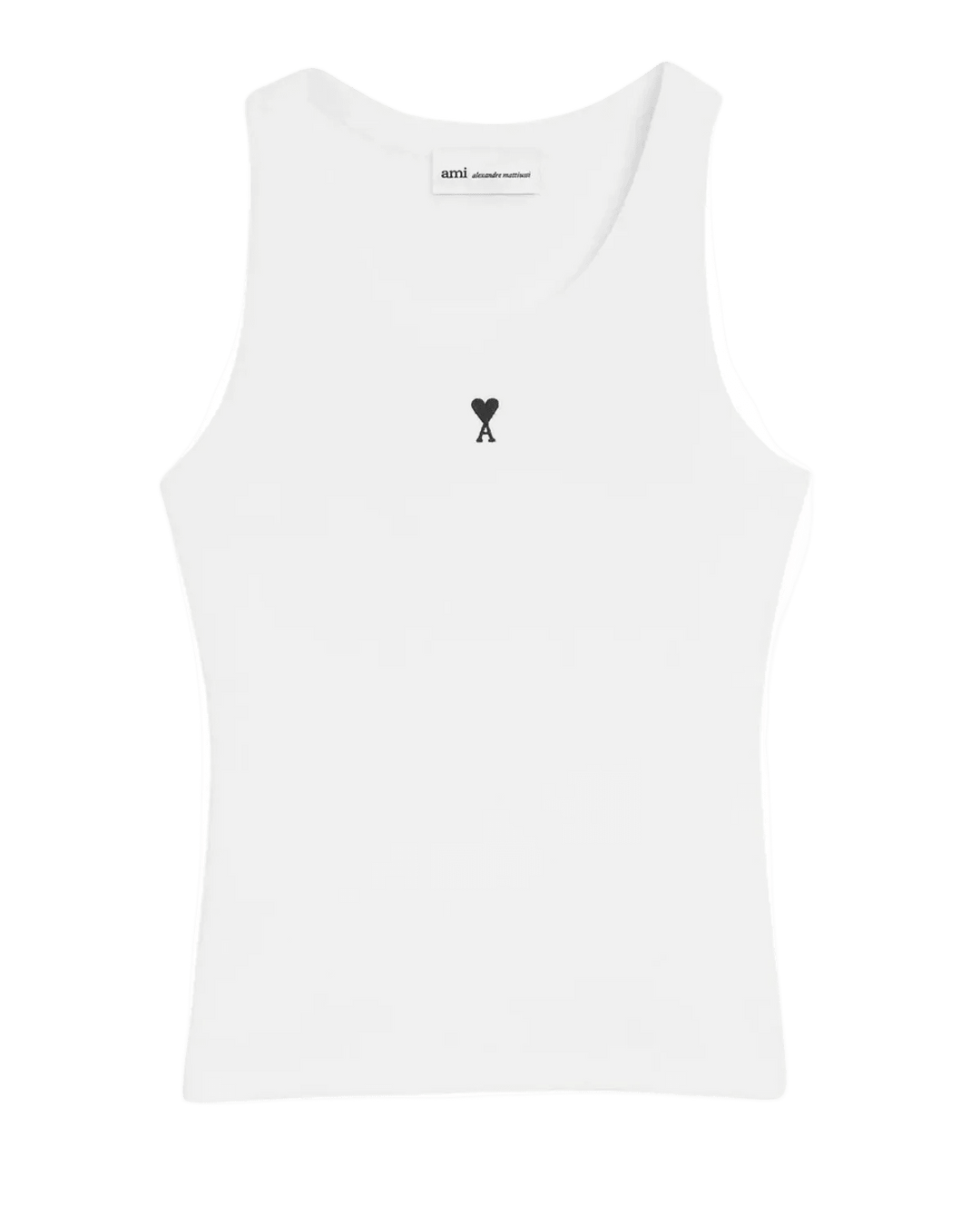 AMI PARIS - Débardeur Ami de Coeur en Coton Blanc - Lothaire