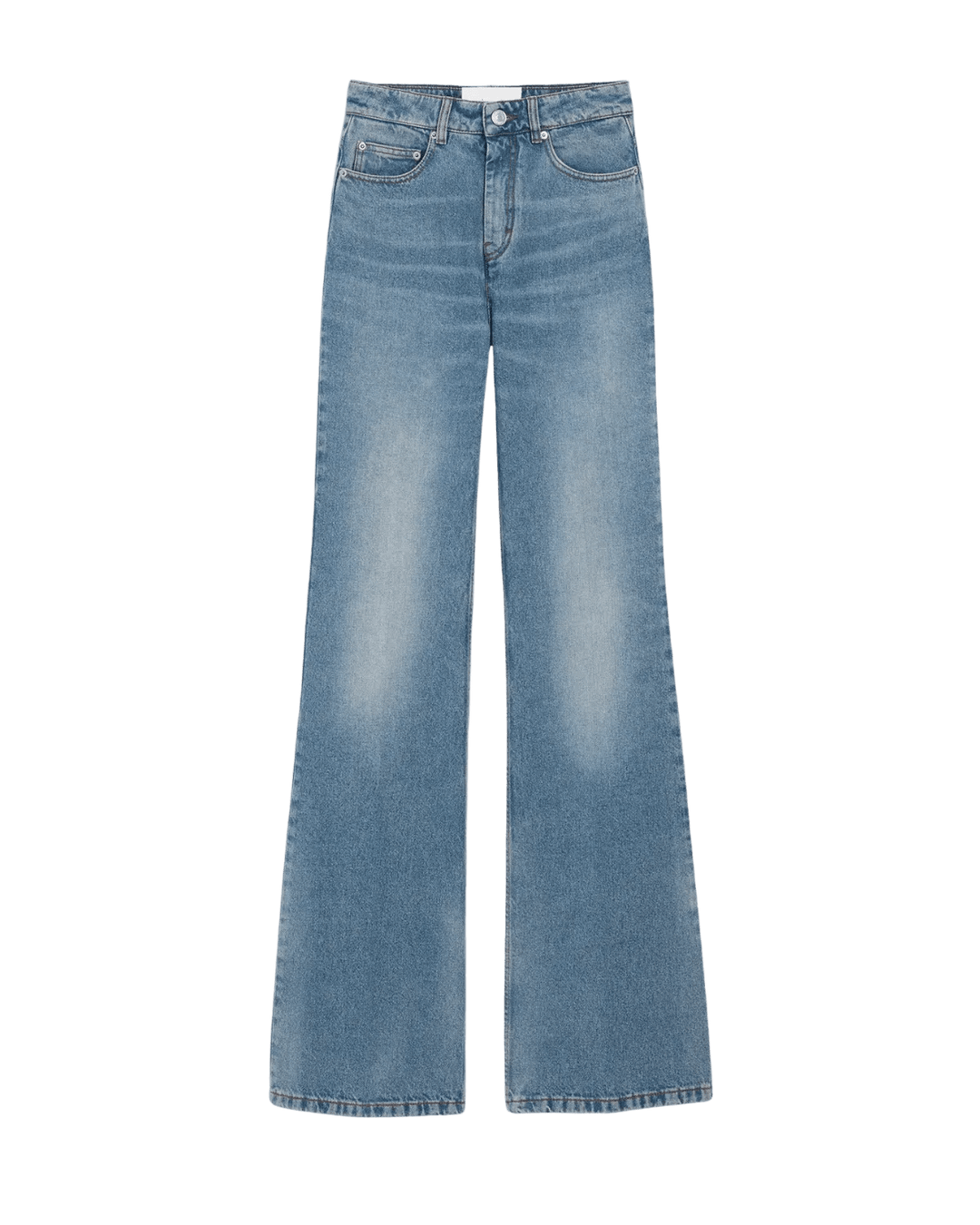 AMI PARIS - Flare Fit Jeans in Used Indigo Denim - Lothaire