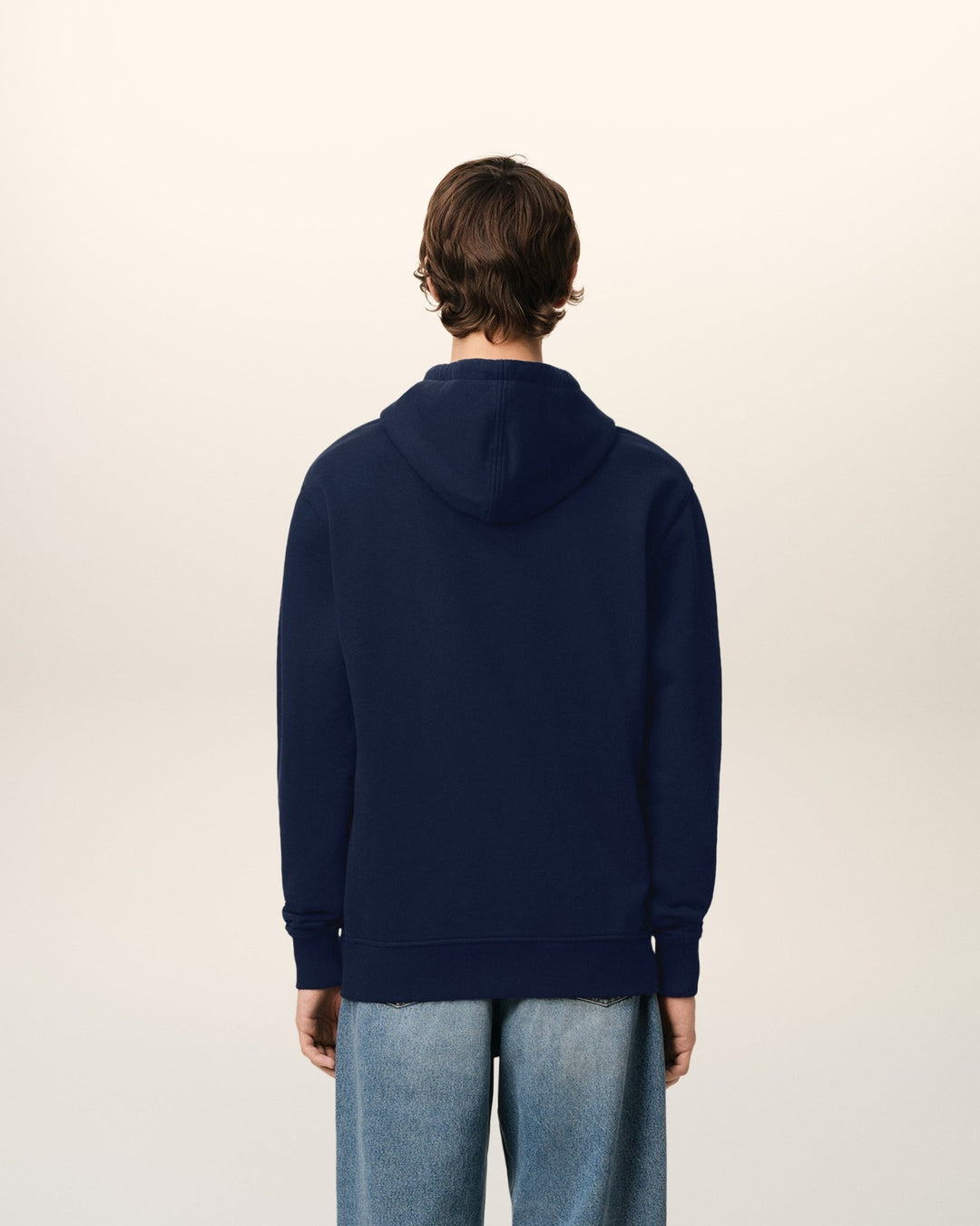 AMI PARIS HOODIE BLEU MARINE AMI DE COEUR EN COTON Bleu marine - Lothaire