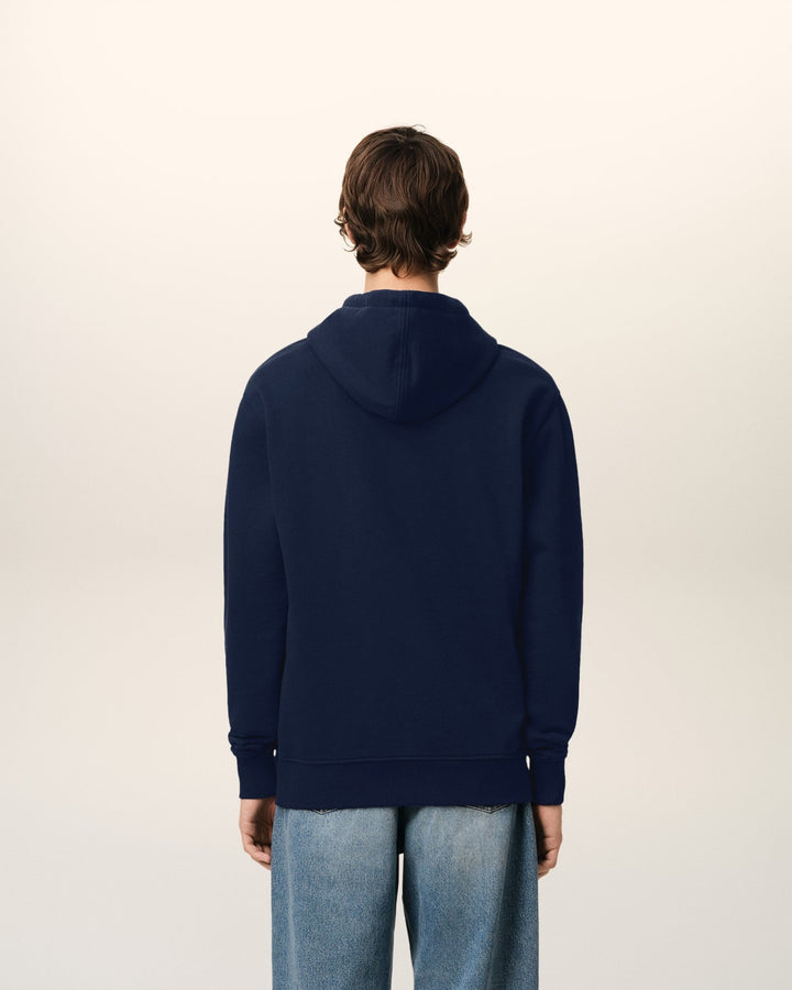 AMI PARIS HOODIE BLEU MARINE AMI DE COEUR EN COTON Bleu marine - Lothaire