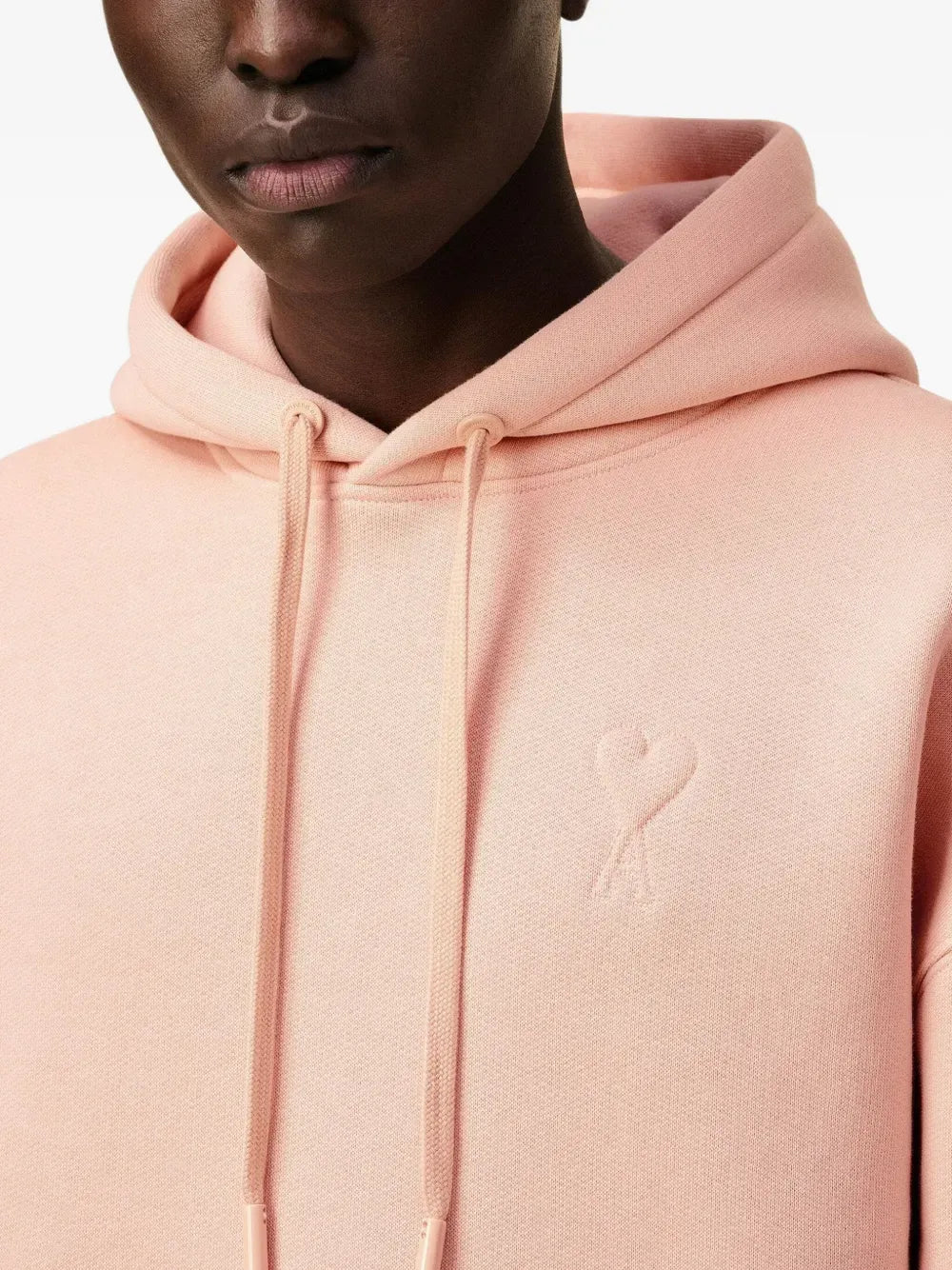 AMI PARIS - Hoodie en coton à logo rose - Lothaire