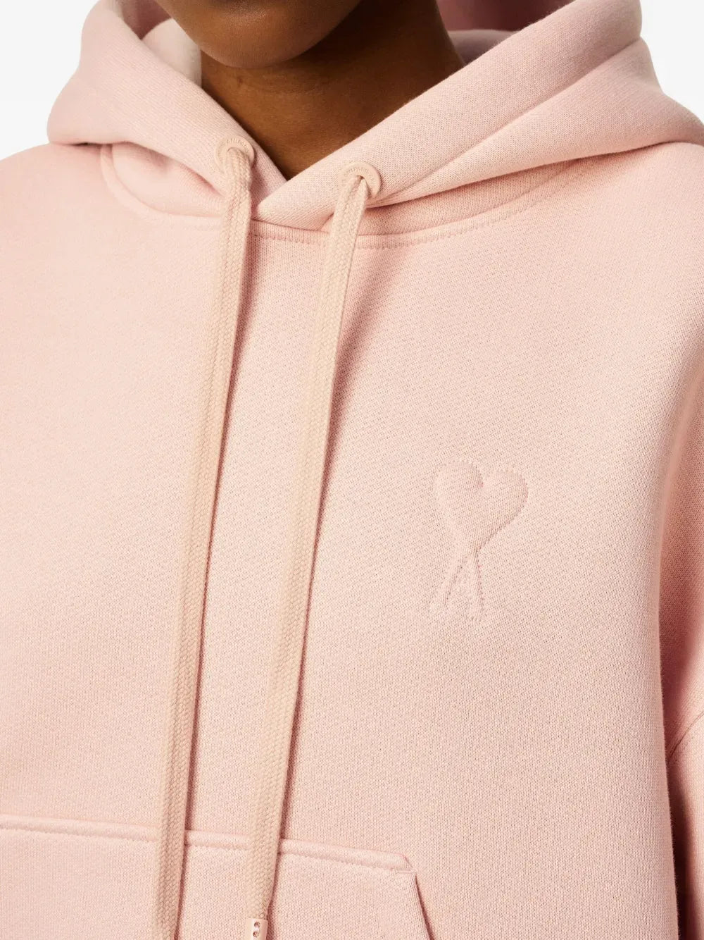 AMI PARIS - Hoodie en coton à logo rose - Lothaire