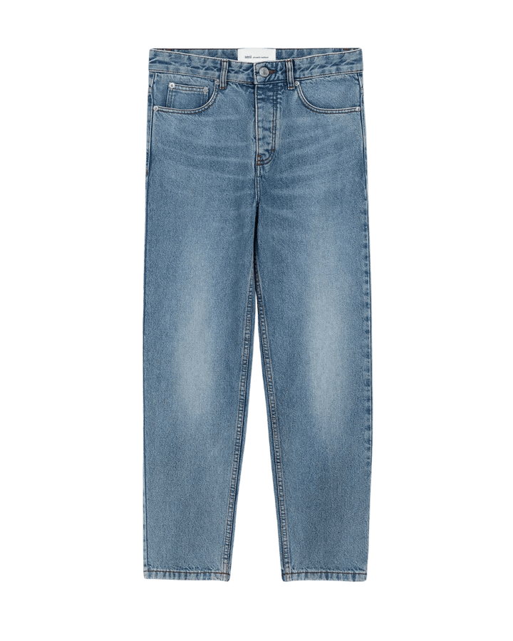 AMI PARIS - Jean à Coupe Fuselée en Denim Indigo usé - Lothaire