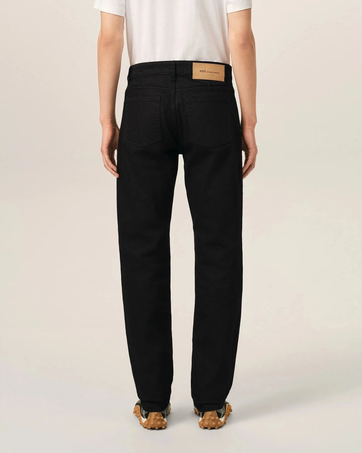 AMI PARIS - Jean coupe classique en denim Noir - Lothaire