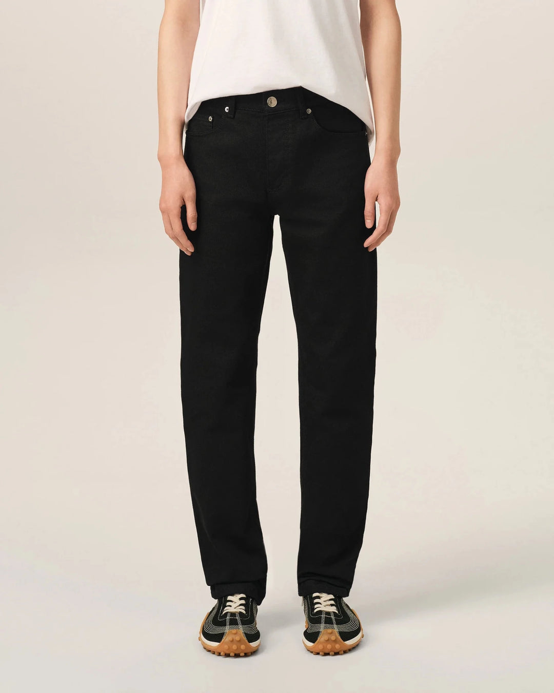 AMI PARIS - Jean coupe classique en denim Noir - Lothaire