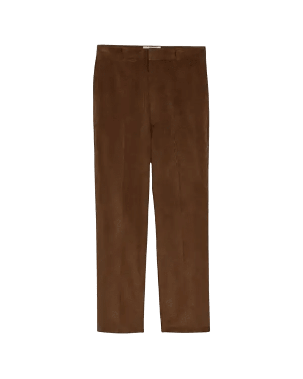 AMI PARIS - Pantalon Parisien en velours côtelé Marron chocolat - Lothaire