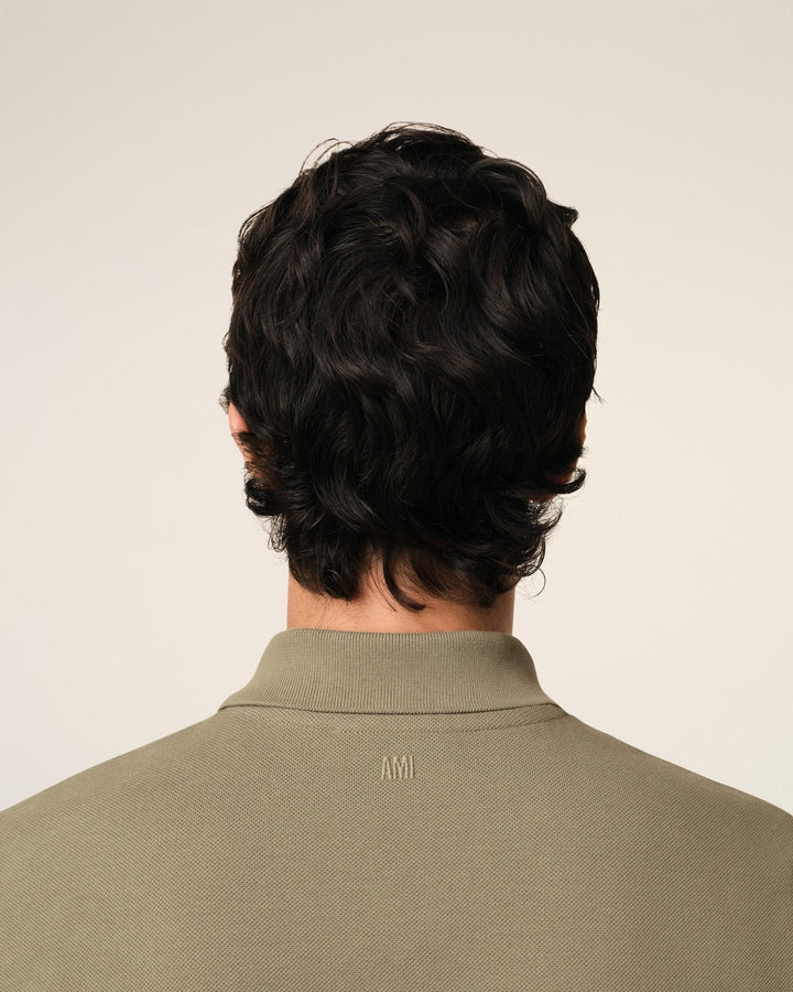 AMI PARIS - POLO AMI DE COEUR EN COTON Vert - Lothaire