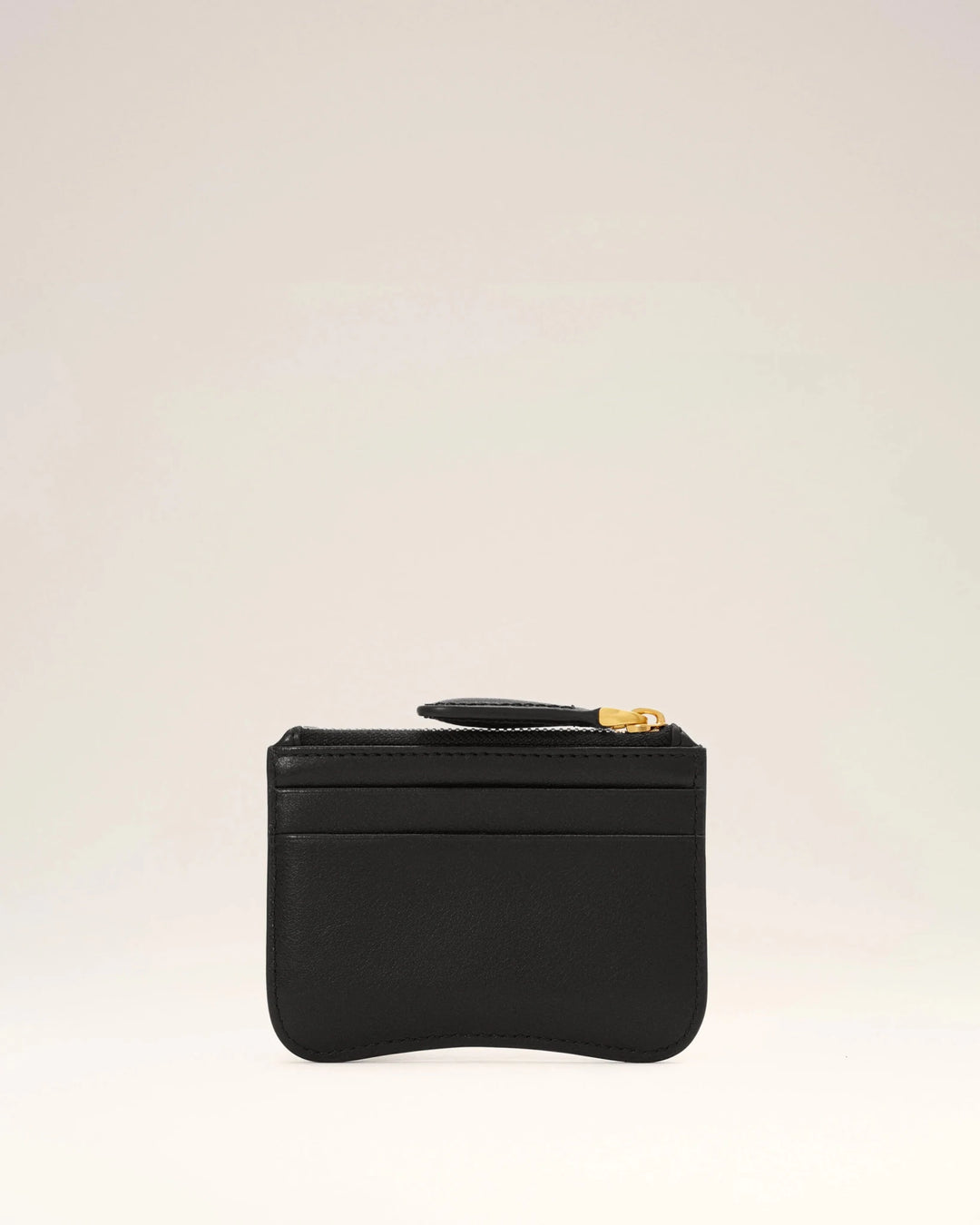 AMI PARIS - Porte-cartes Paris Paris zippé en cuir Noir - Lothaire