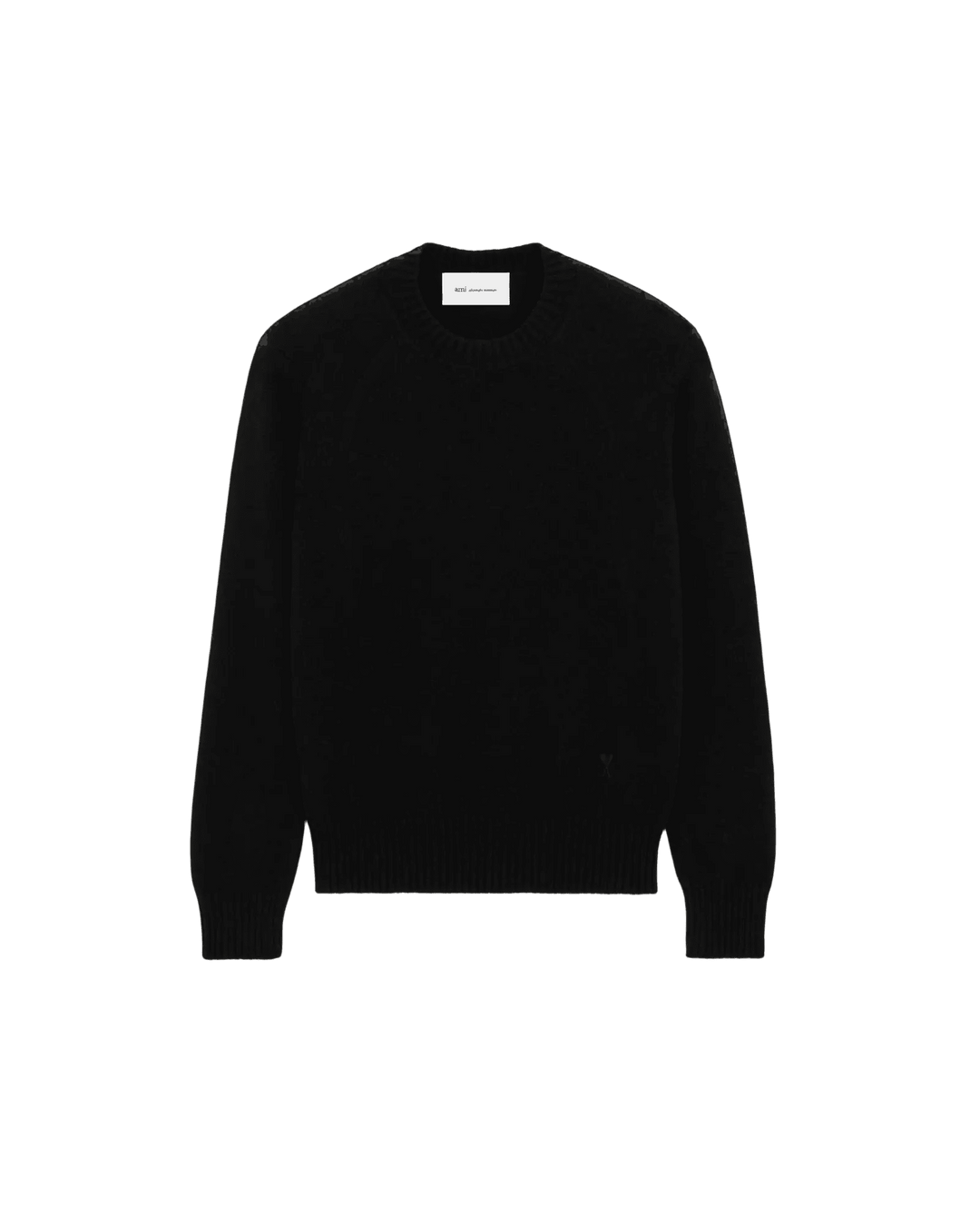 AMI PARIS - Pull Ami de Cœur en cachemire Noir - Lothaire