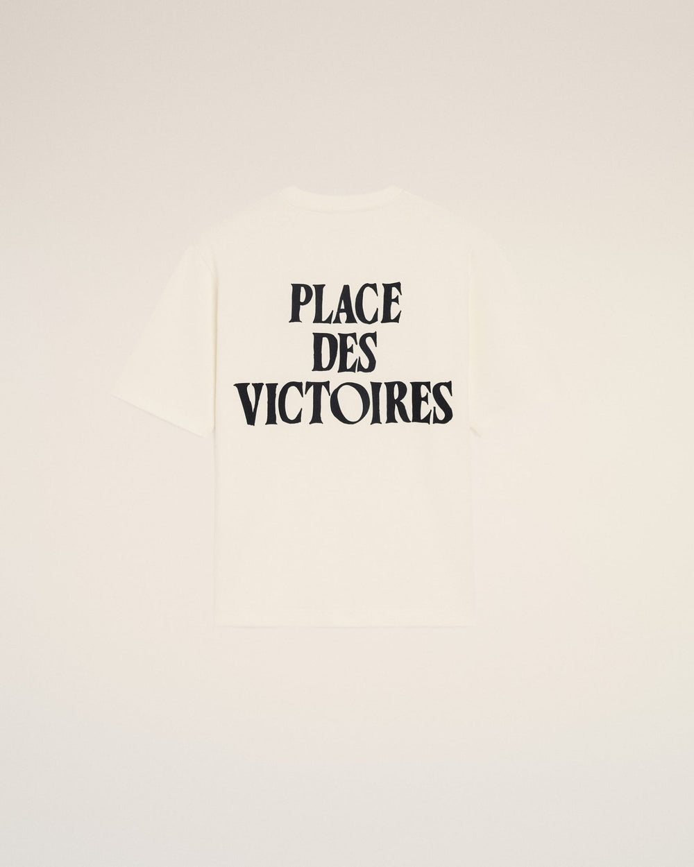 AMI PARIS - Short Sleeves T-shirt in Thick Cotton Jersey Blanc crème - Lothaire