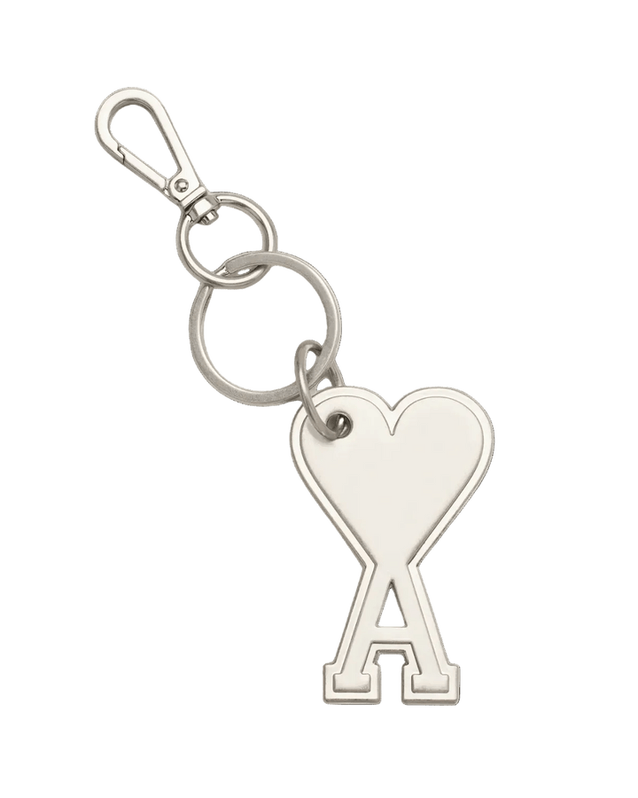 AMI PARIS - Silver Metal Ami de Coeur Keyring Argent vibré - Lothaire