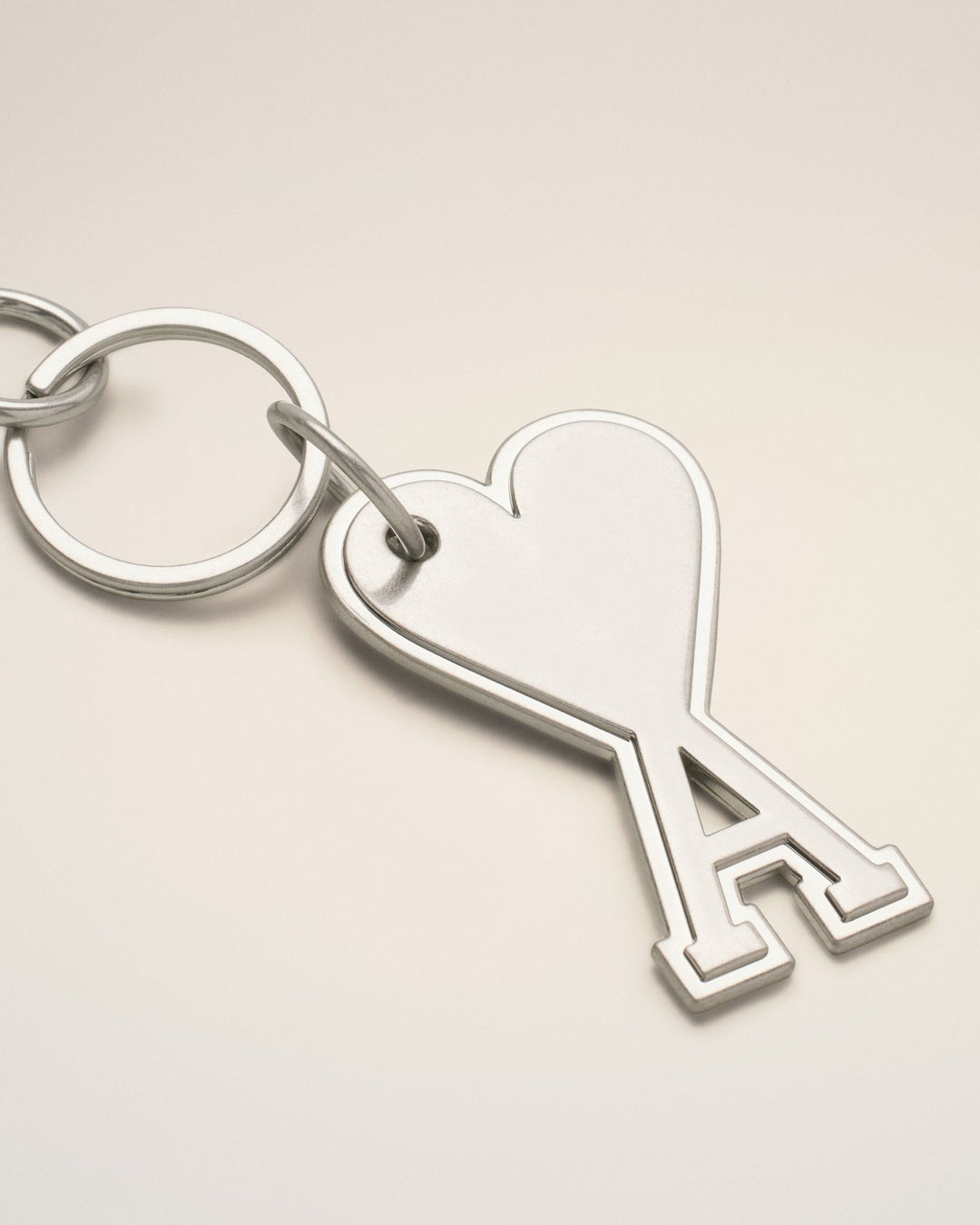 AMI PARIS - Silver Metal Ami de Coeur Keyring Argent vibré - Lothaire