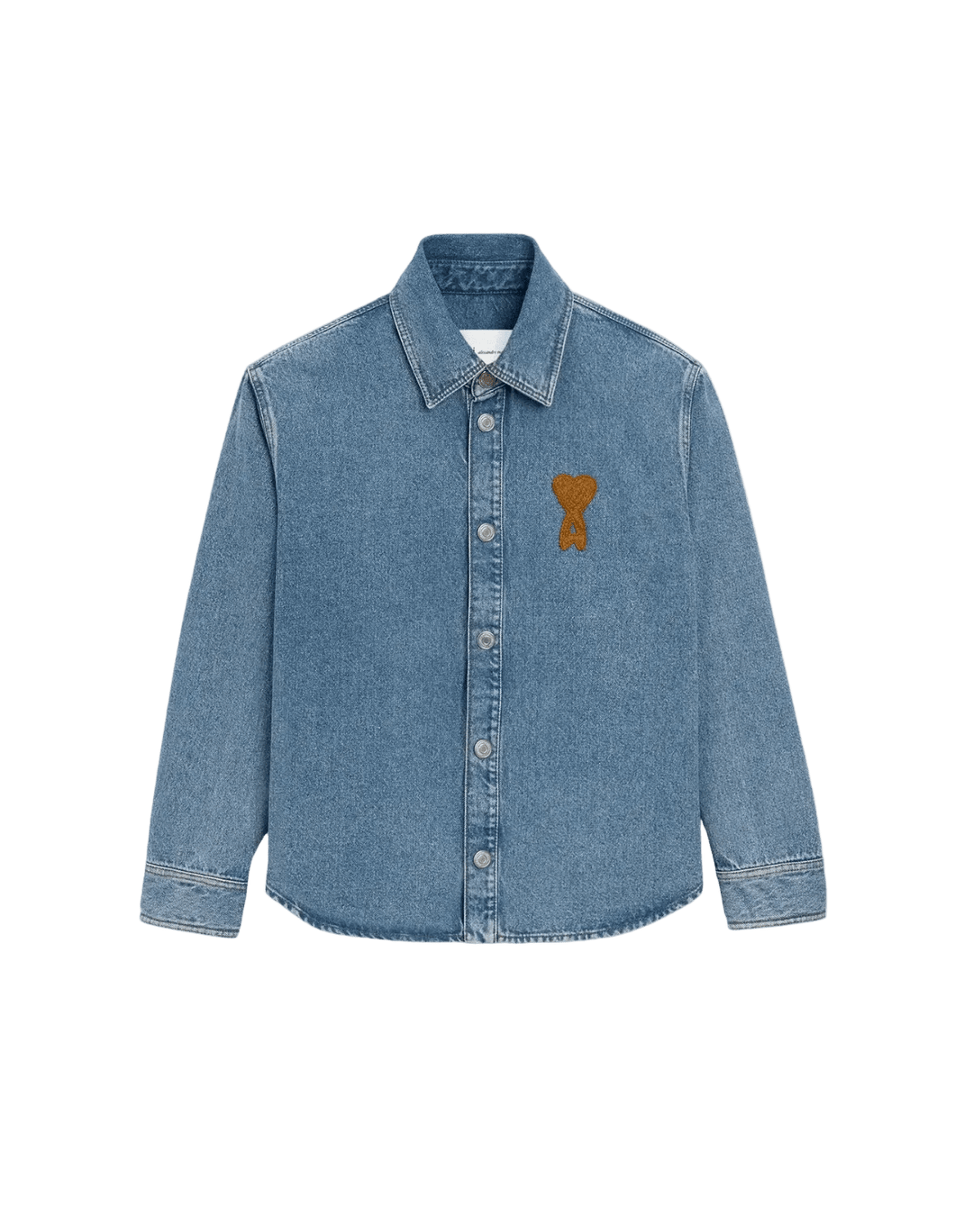 AMI PARIS - Surchemise en Coton Denim Indigo usé - Lothaire