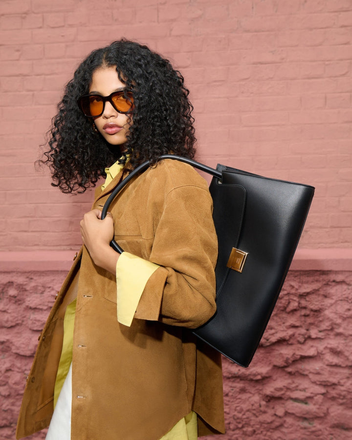 AMI PARIS - Surchemise en Cuir de Chèvre Suédé - Lothaire