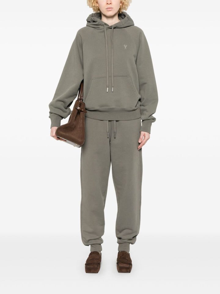 AMI PARIS - Sweat à capuche gris fumé - Lothaire