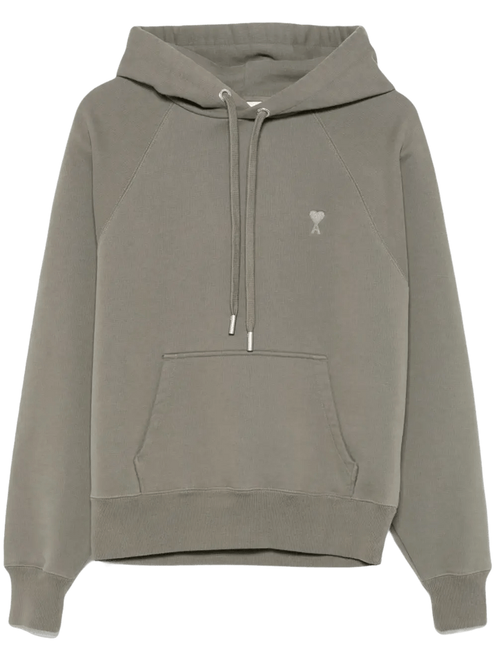AMI PARIS - Sweat à capuche gris fumé - Lothaire