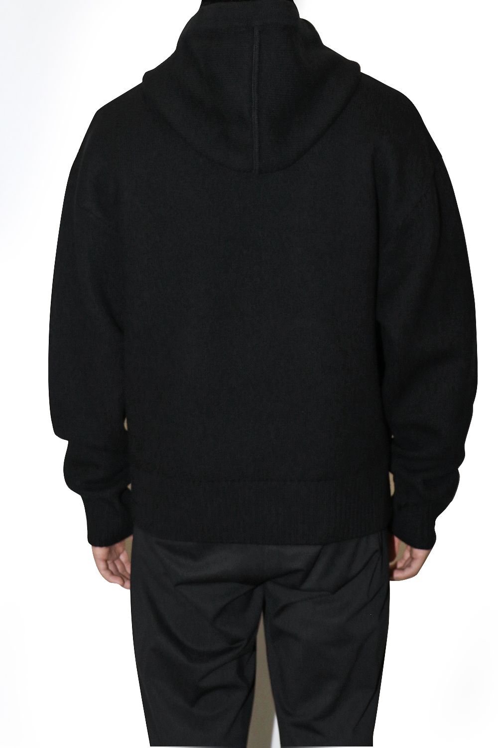 Ami Paris Sweat à capuche Noir Ami de Coeur rouge en laine - Lothaire