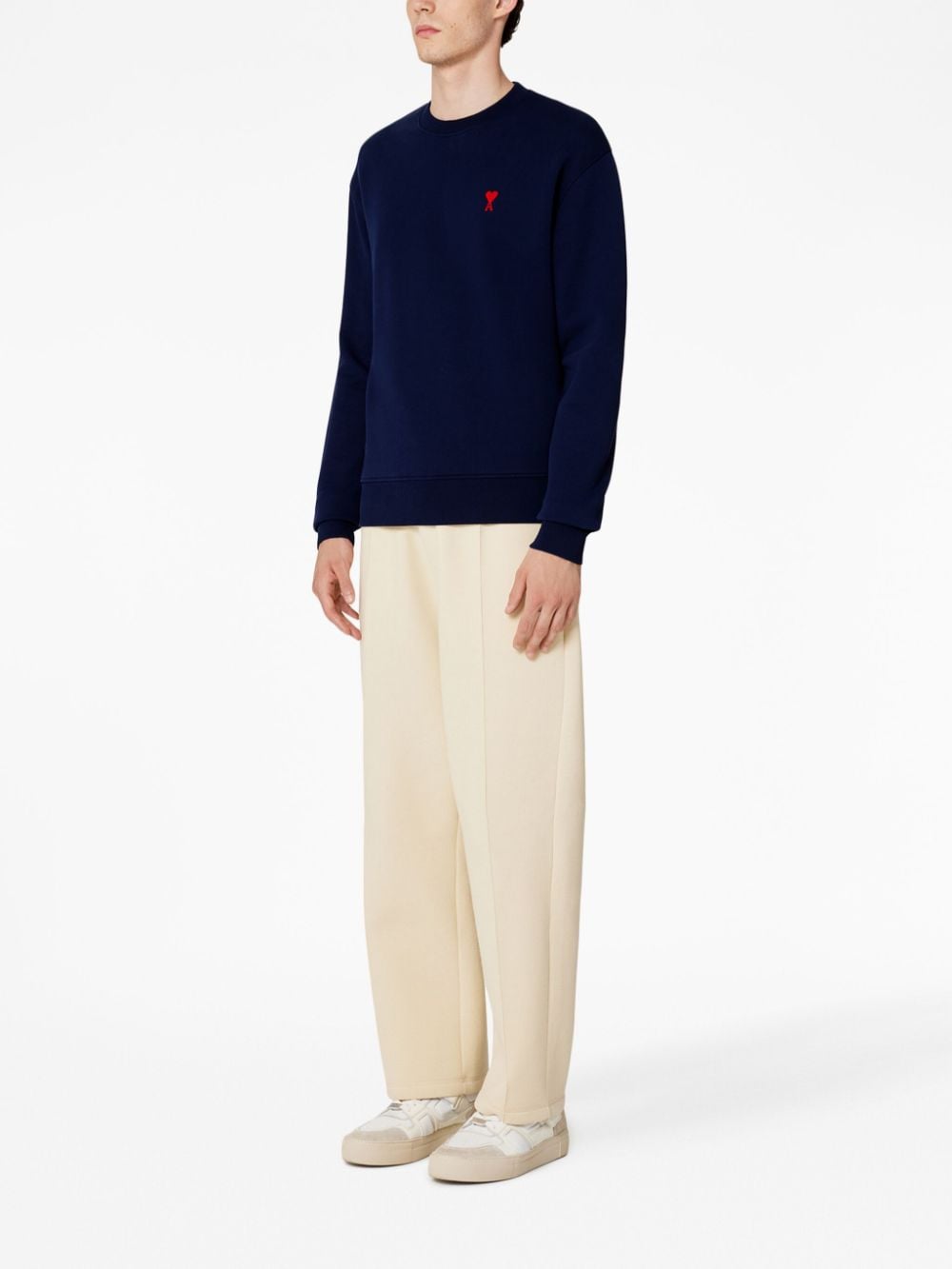 Ami Paris - Sweat Bleu nautique Ami de Coeur - Lothaire