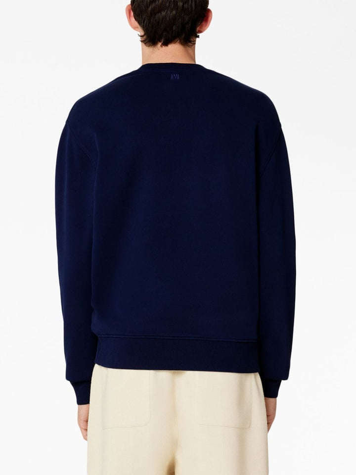 Ami Paris - Sweat Bleu nautique Ami de Coeur - Lothaire