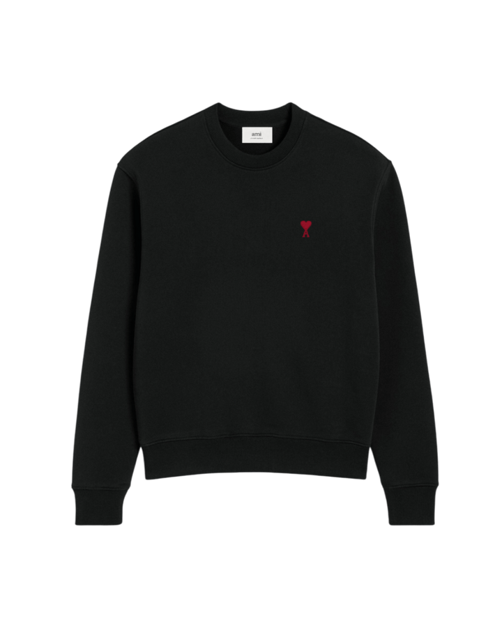 AMI PARIS - SWEATSHIRT AMI DE COEUR EN COTON Noir - Lothaire