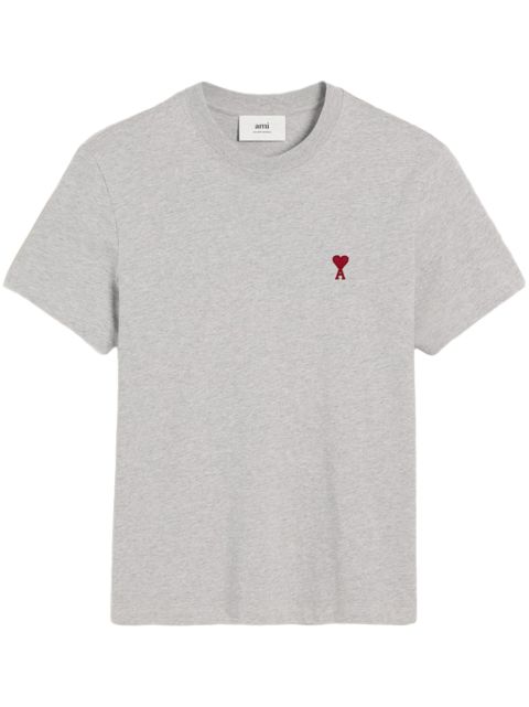 AMI PARIS - t-shirt à logo Ami de Coeur gris cendre chine - Lothaire