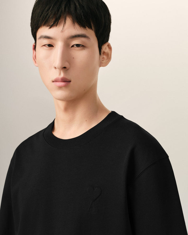 AMI PARIS – T-shirt Ami de Cœur embossé Noir - Lothaire