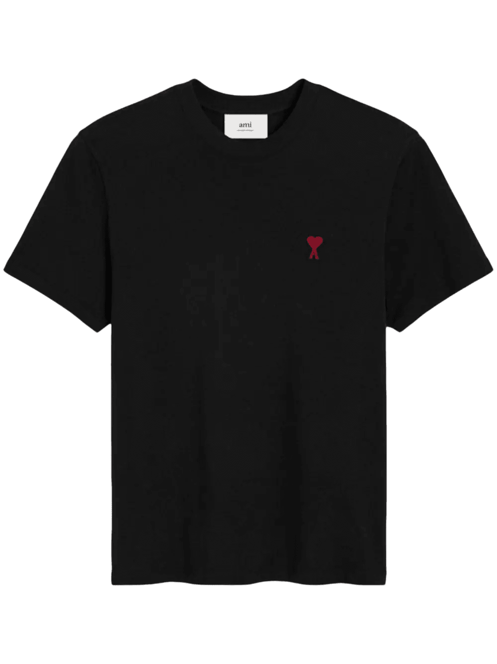 AMI PARIS - T-shirt Ami de Coeur en coton biologique noir - Lothaire