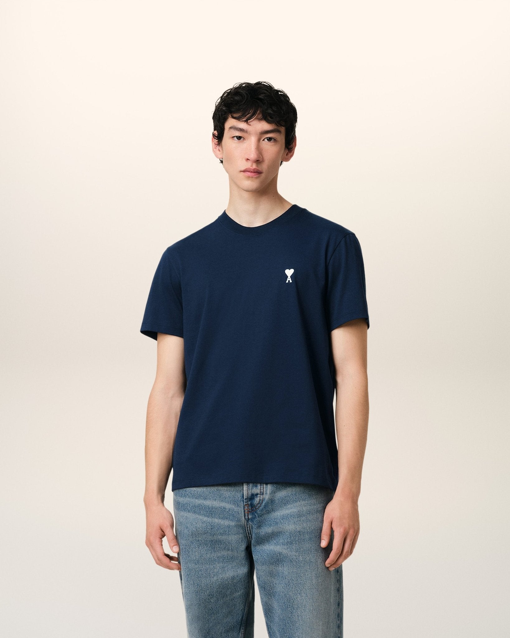 NOUVEAUTES ETE 2025 AMI PARIS - T-SHIRT AMI DE COEUR EN COTON Bleu