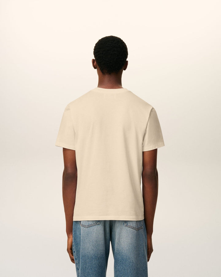 AMI PARIS - T-shirt Ami de Cœur en Coton Café Crème - Lothaire