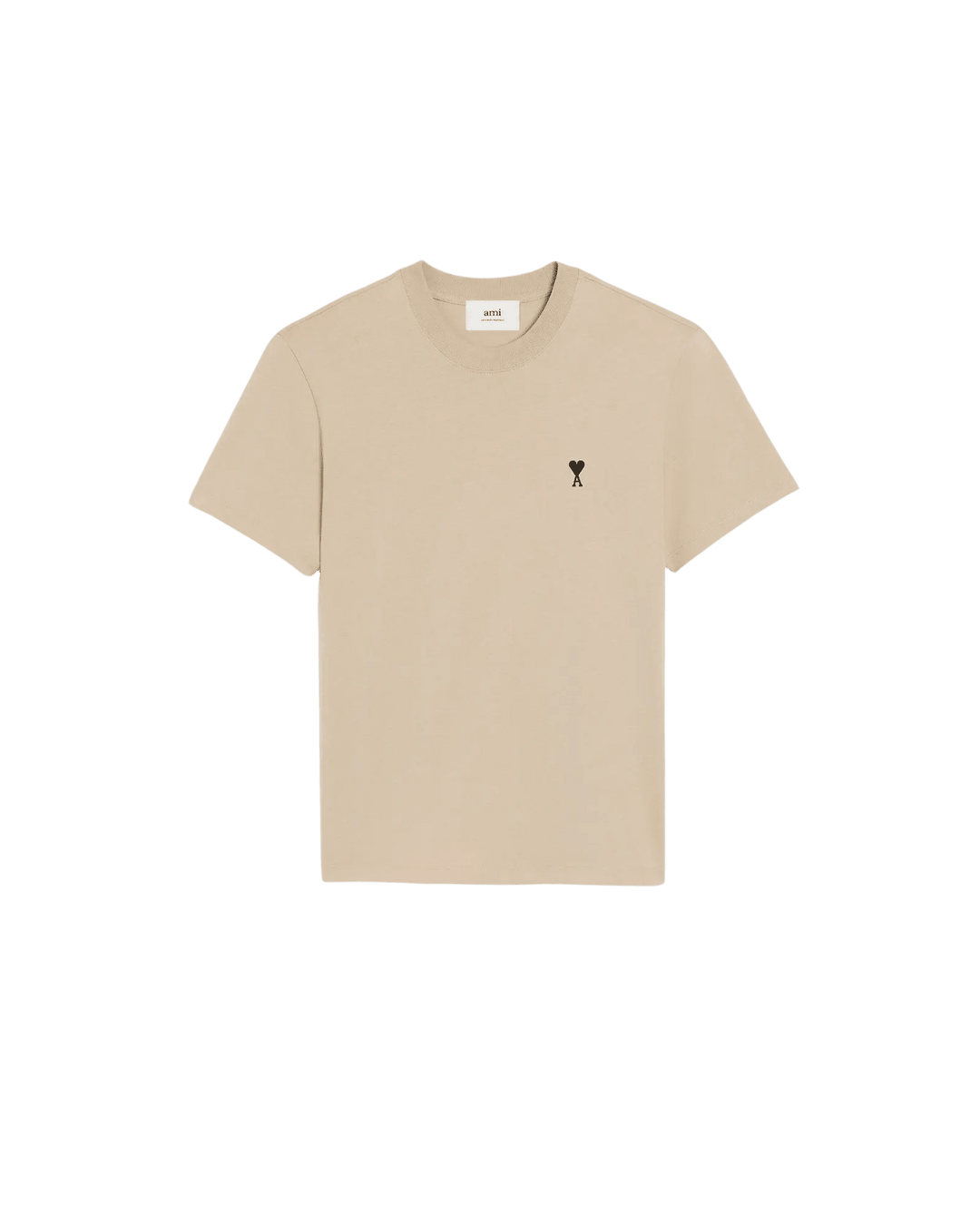AMI PARIS - T-shirt Ami de Cœur en Coton Café Crème - Lothaire