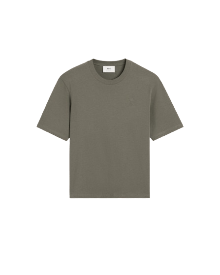 AMI PARIS - T - SHIRT AMI DE COEUR EN COTON Gris - Lothaire