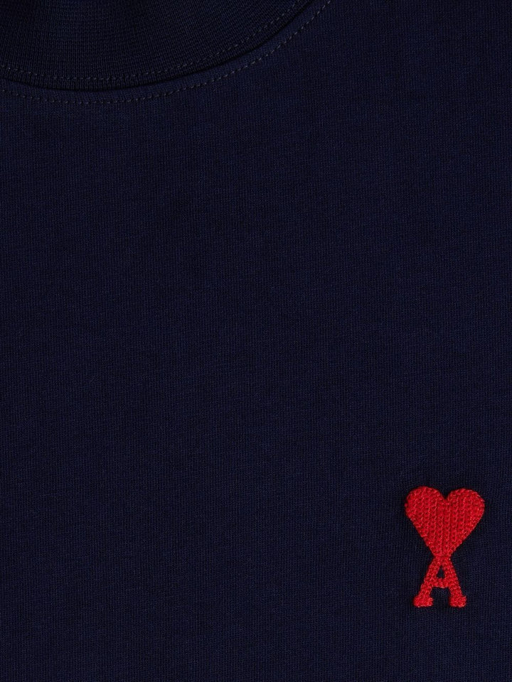 Ami Paris - T Shirt Bleu Nautique Ami de Coeur - Lothaire