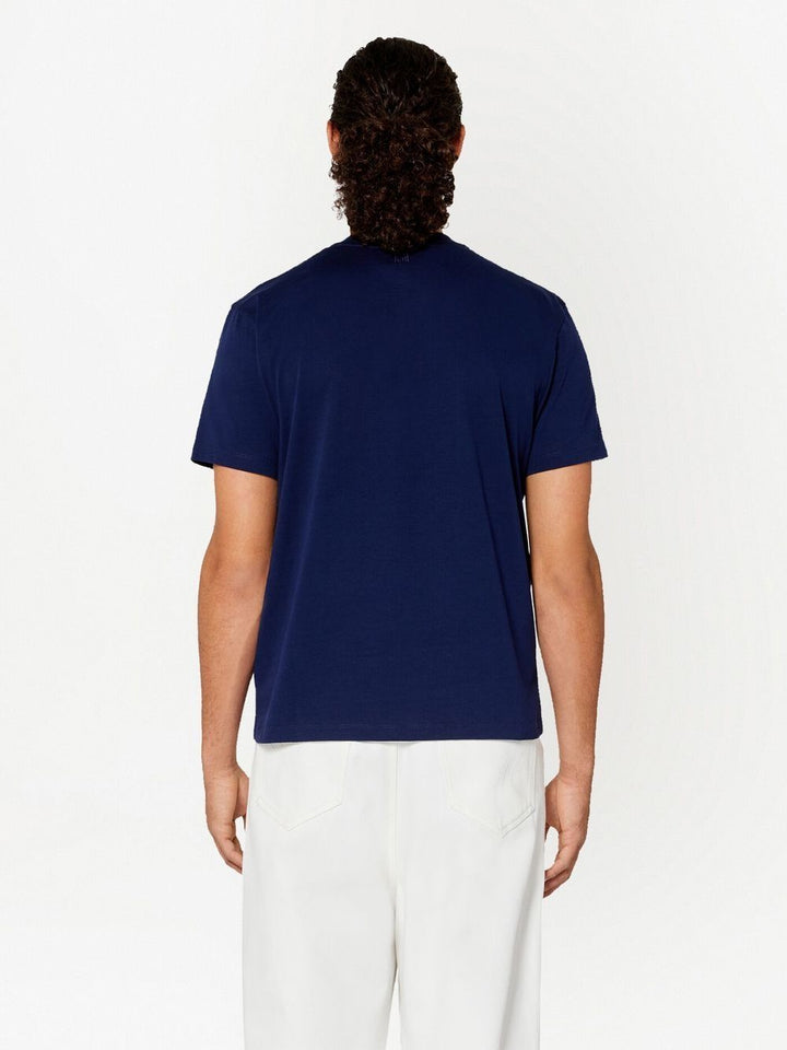 Ami Paris - T Shirt Bleu Nautique Ami de Coeur - Lothaire