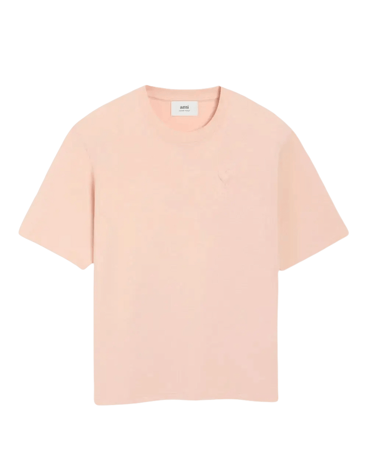 AMI PARIS - t-shirt en coton à logo Ami de Coeur rose poudré - Lothaire