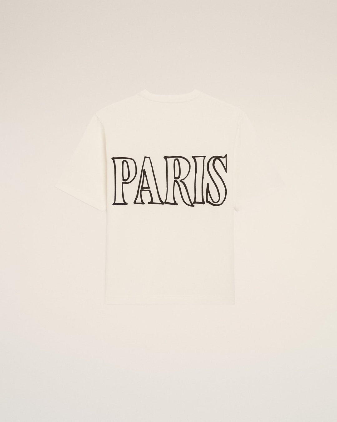 AMI PARIS - T-shirt en Coton Imprimé Ami Paris Blanc Crème - Lothaire