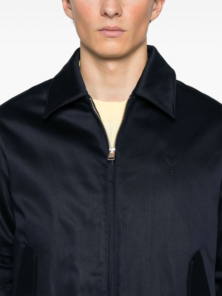 AMI PARIS - Veste bomber Ami De Coeur bleu marine - Lothaire
