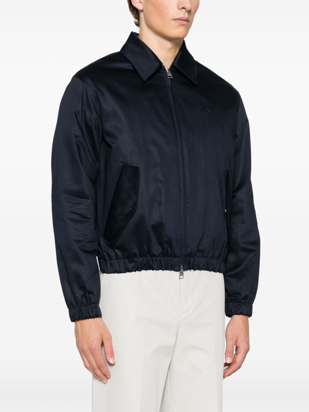 AMI PARIS - Veste bomber Ami De Coeur bleu marine - Lothaire