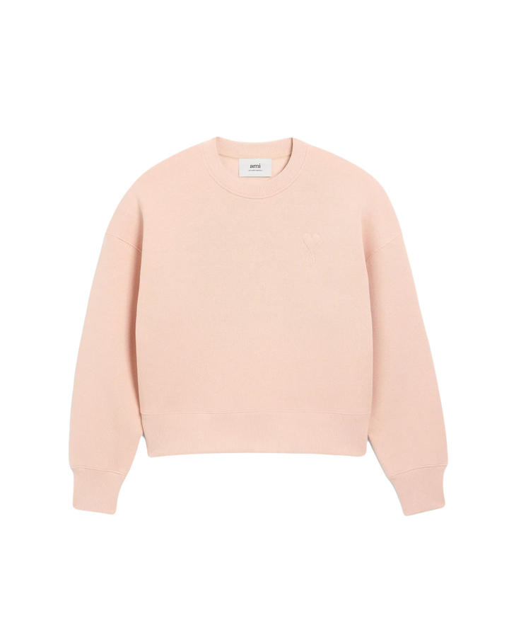 AMI - Sweatshirt rose ami de cœur en coton - Lothaire