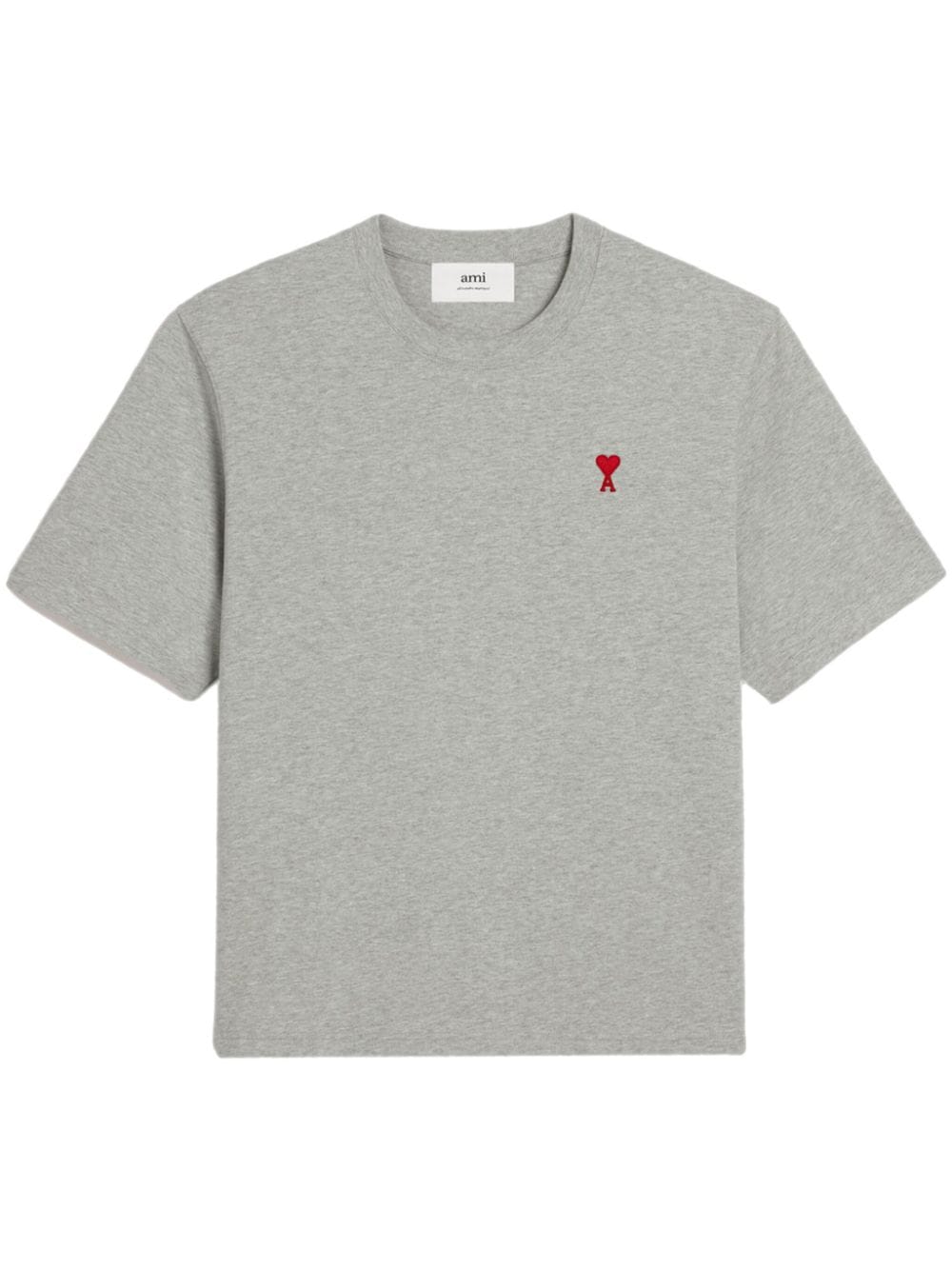 Ami t - shirt à logo Ami de Coeur brodé gris chiné - Lothaire