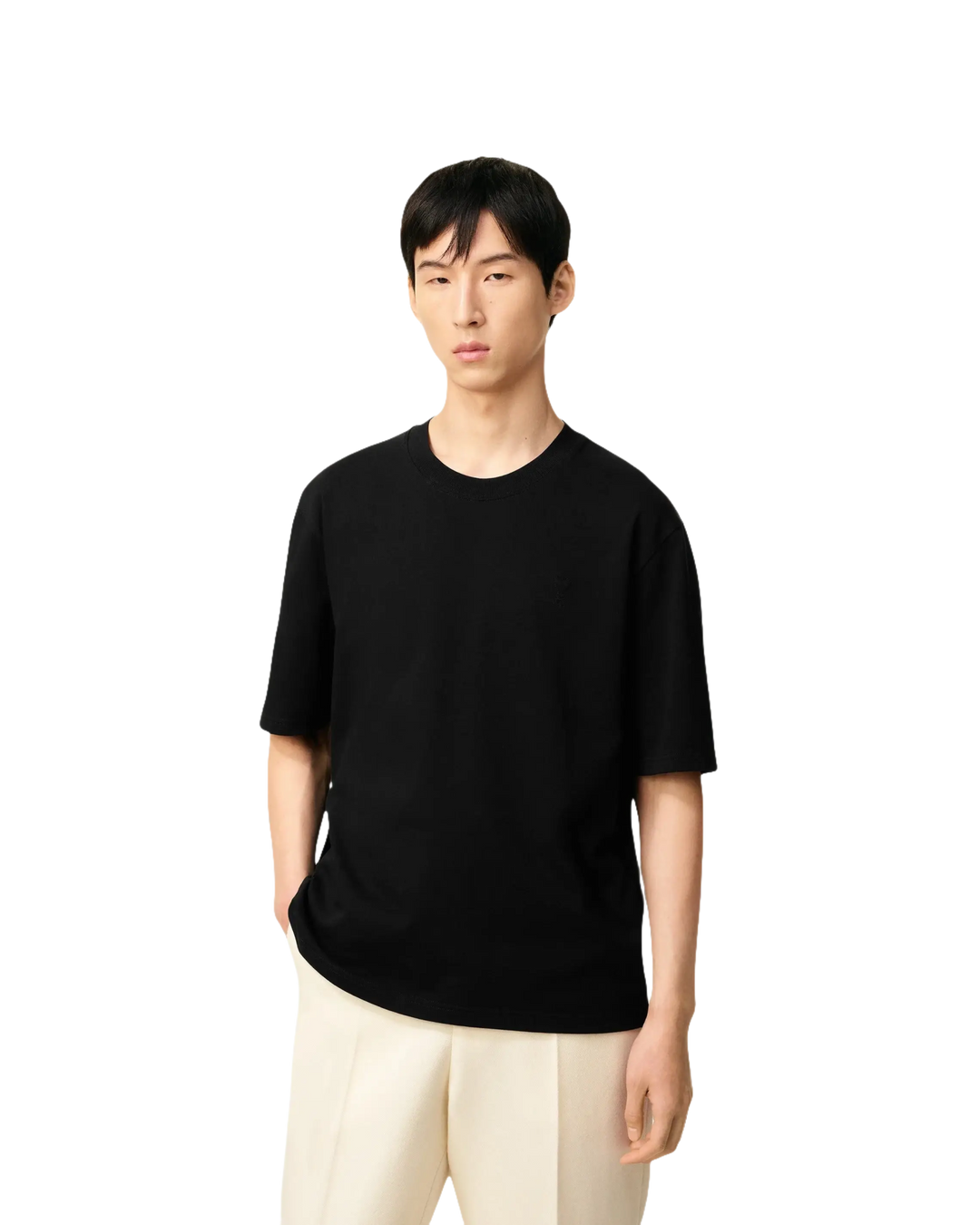 AMI - T-shirt brodé Noir - Lothaire