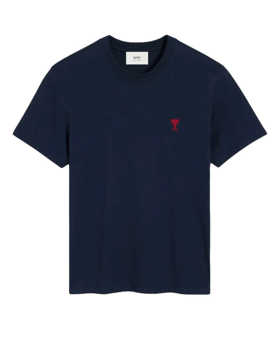 AMI - T-shirt en Coton Bleu marine - Lothaire