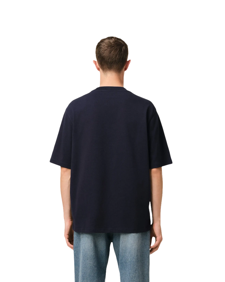 AMI - T - SHIRT PATCH AMI DE COEUR Bleu marine - Lothaire