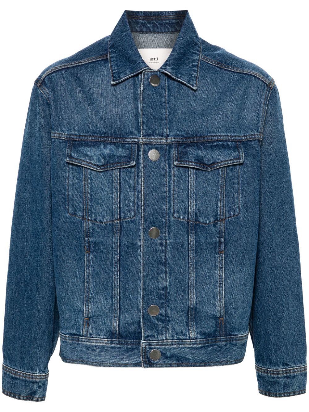 Ami vest en jean bleu used - Lothaire
