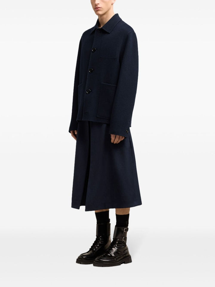 AMI veste boutonnée Boxy bleu marine - Lothaire