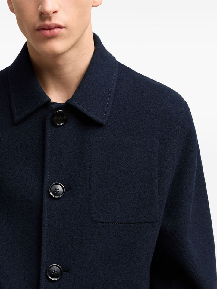 AMI veste boutonnée Boxy bleu marine - Lothaire