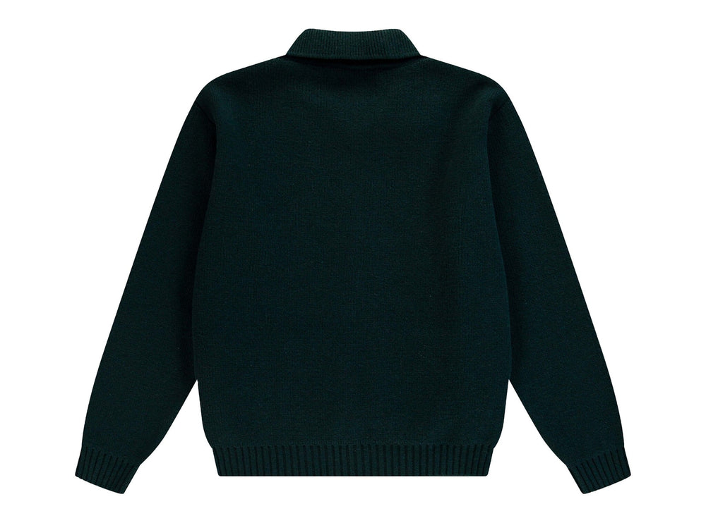 ARTE - Cardigan zippé en maille torsadée Vert - Lothaire